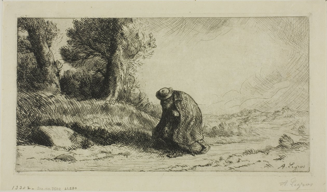 Vagabond kävelee kaistaa pitkin tekijältä Alphonse Legros