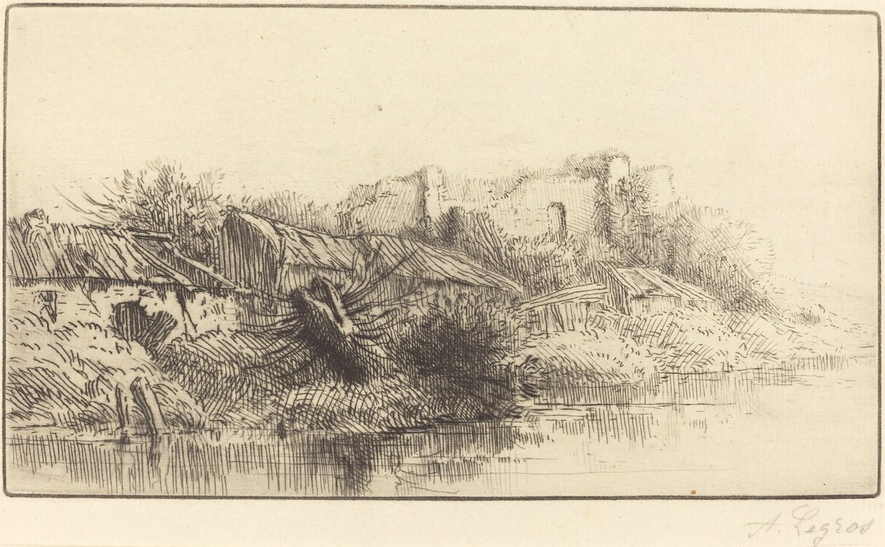 Hylätty kylä tekijältä Alphonse Legros