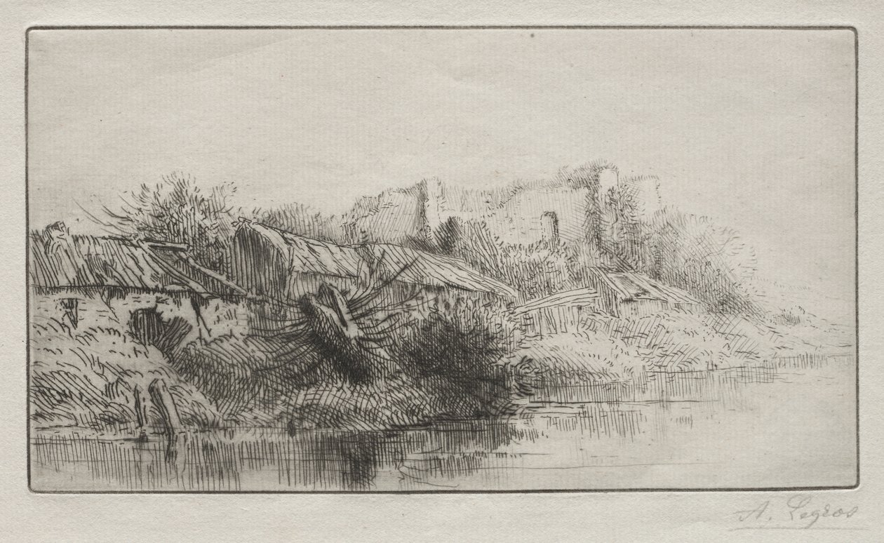 Hylätty kylä tekijältä Alphonse Legros