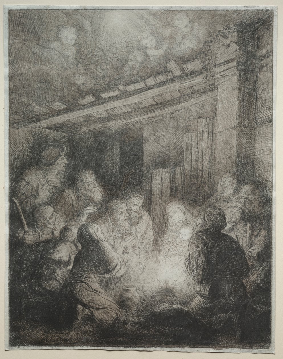 Paimenten palvonta tekijältä Alphonse Legros