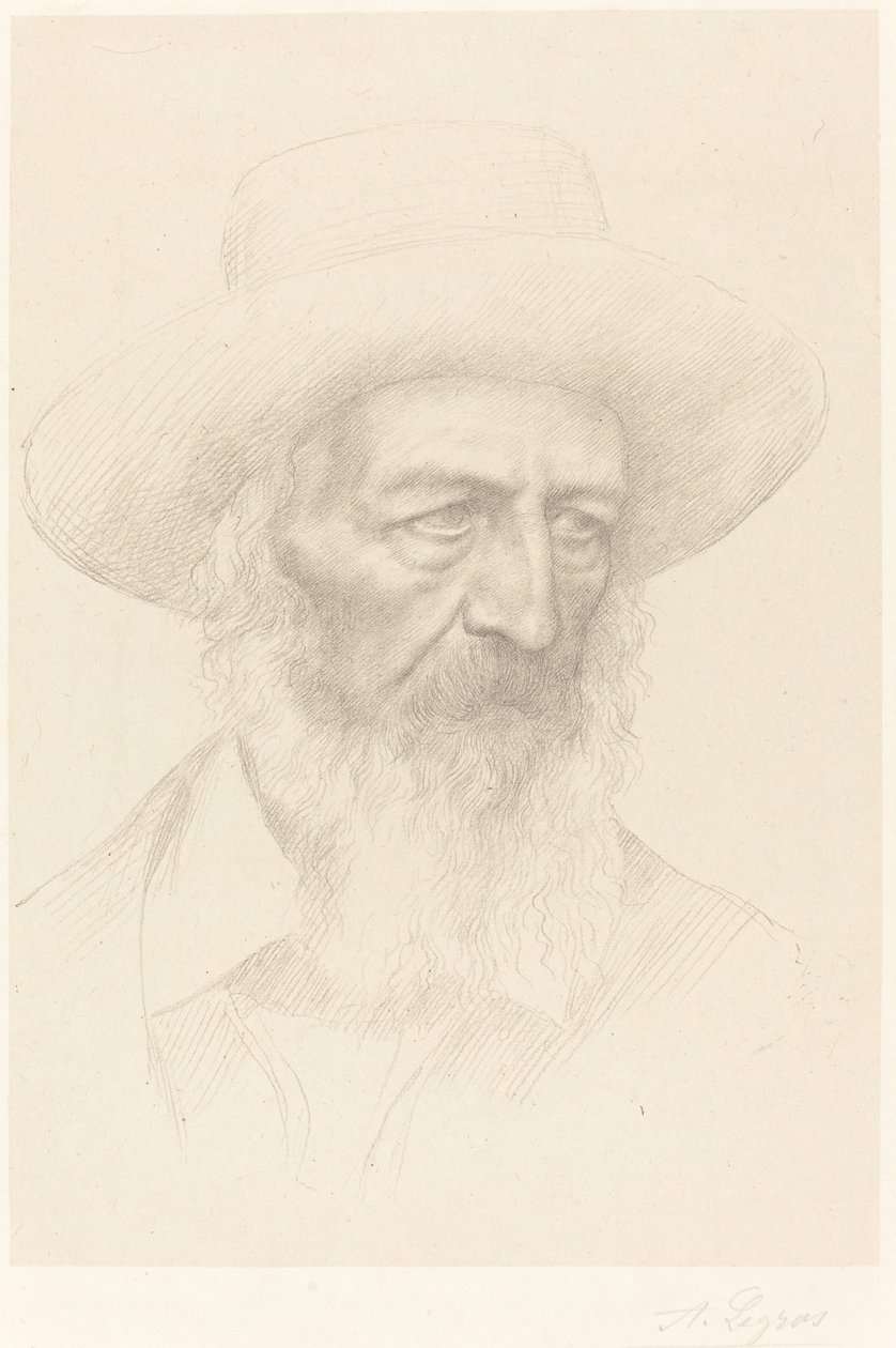 Alfred, Lord Tennyson. tekijältä Alphonse Legros