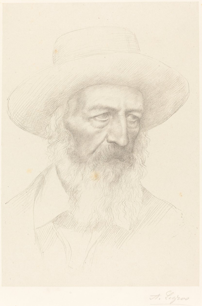 Alfred, Lord Tennyson. tekijältä Alphonse Legros