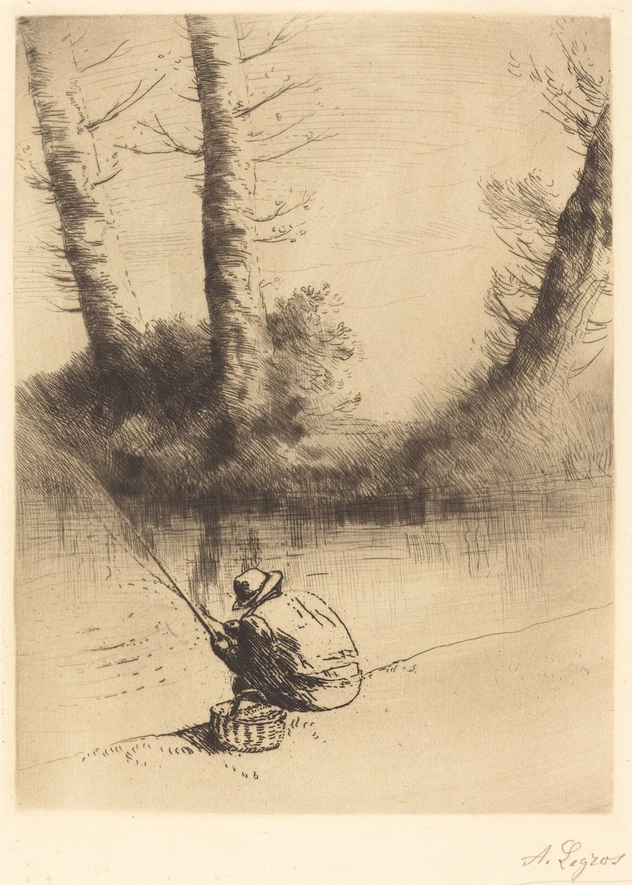 Onkija Kalastaja. tekijältä Alphonse Legros