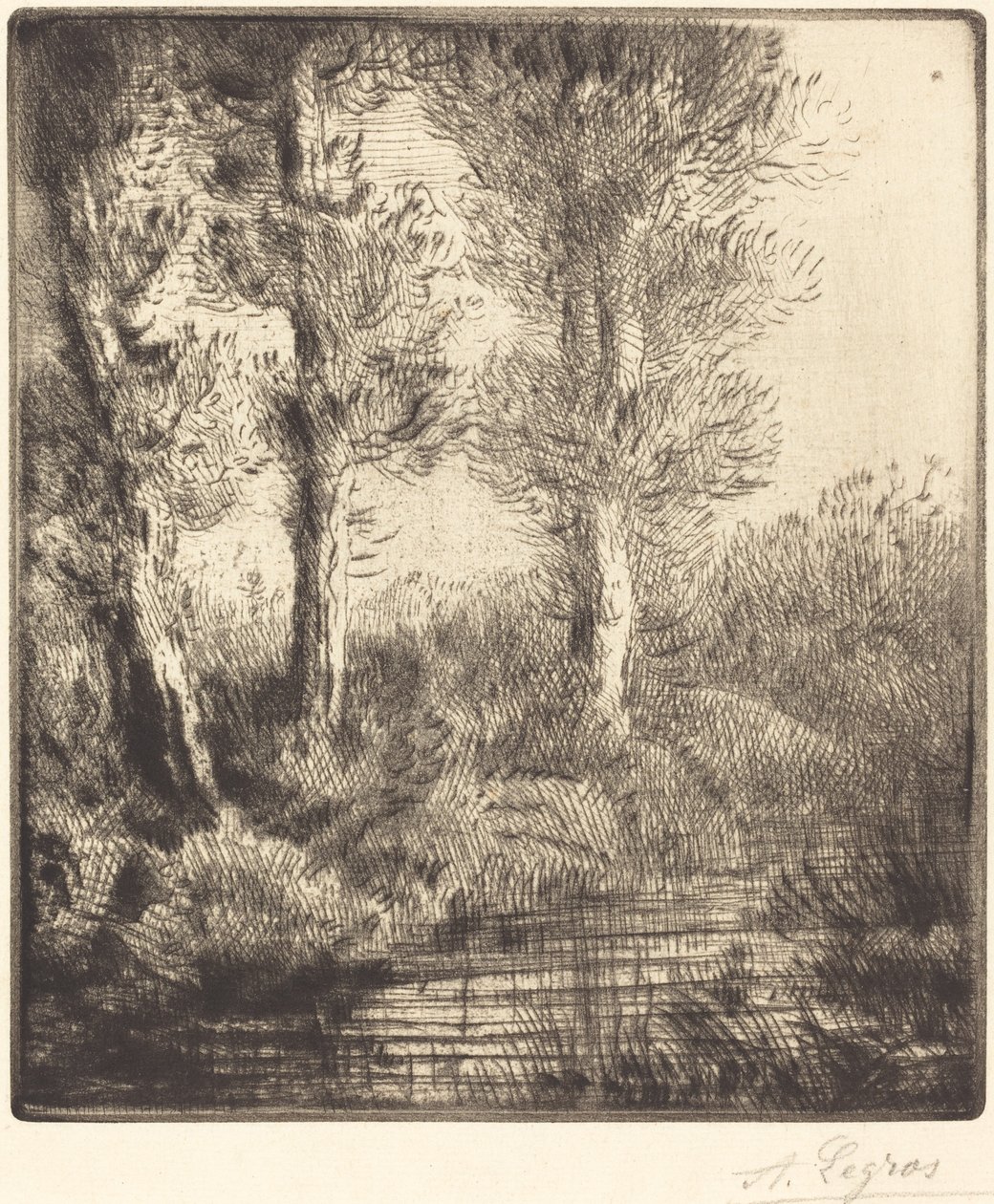 Saint-Pre Rive du Saint-Pren pankit. tekijältä Alphonse Legros