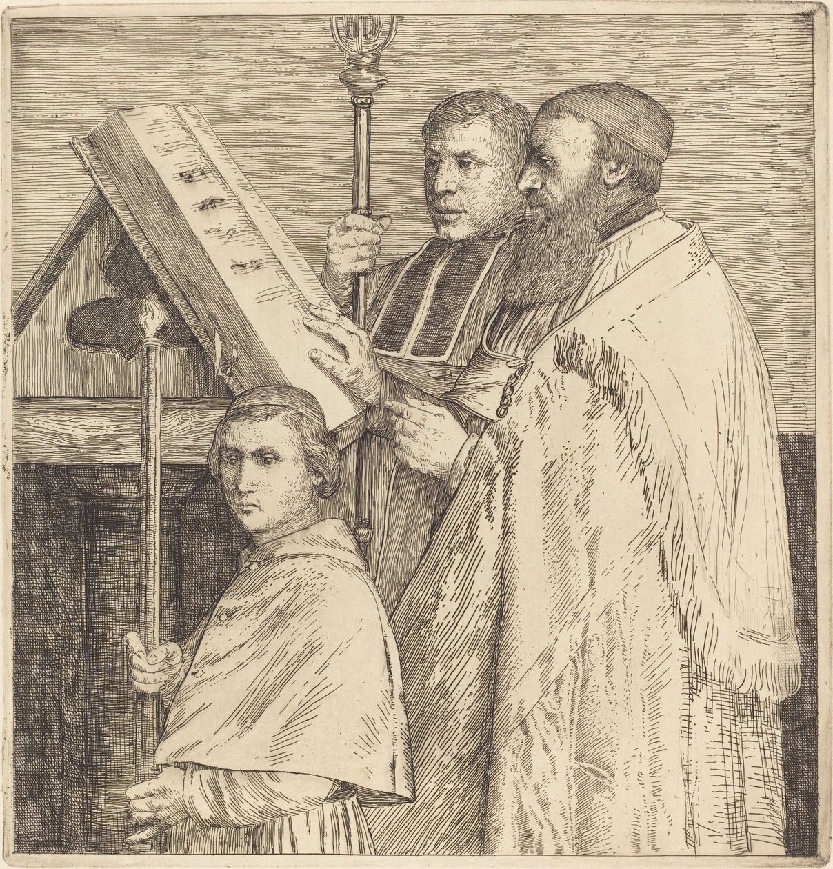 Koristerit, 2. levy (Le lutrin) tekijältä Alphonse Legros