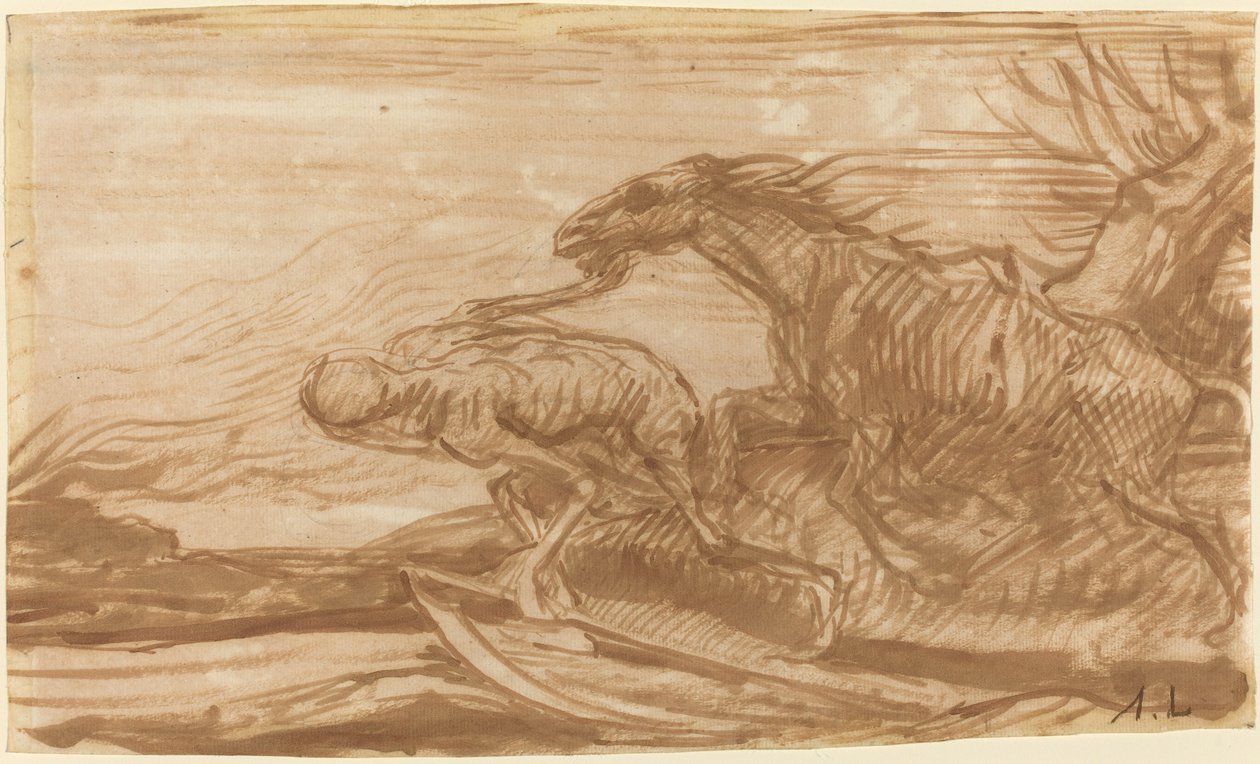 Kuolema ja sen hevonen. tekijältä Alphonse Legros