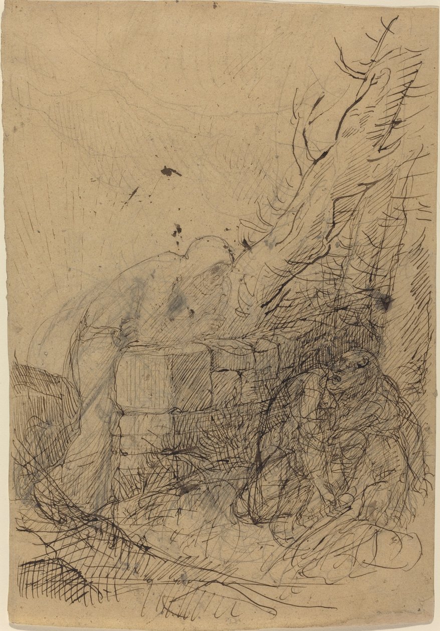 Kuolema ja puunhakkaaja. tekijältä Alphonse Legros