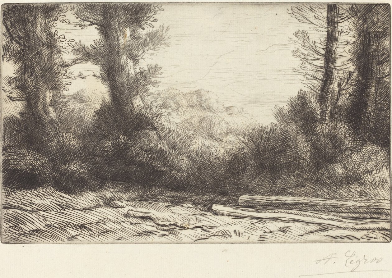 Puun reuna (Lisiere de bois) tekijältä Alphonse Legros
