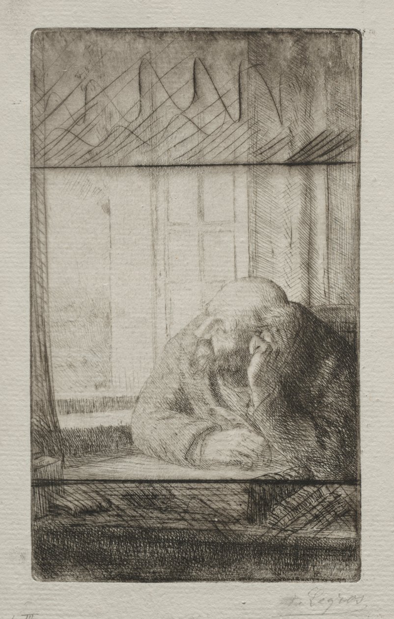 Ilta ikkunassa tekijältä Alphonse Legros