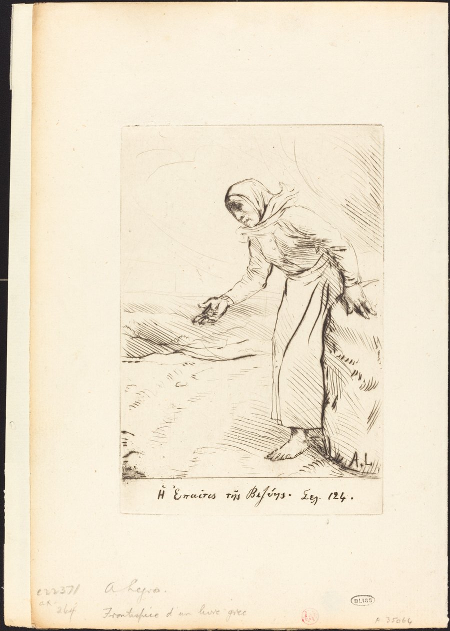 Etukappale Vezen kerjäläisnainen. tekijältä Alphonse Legros
