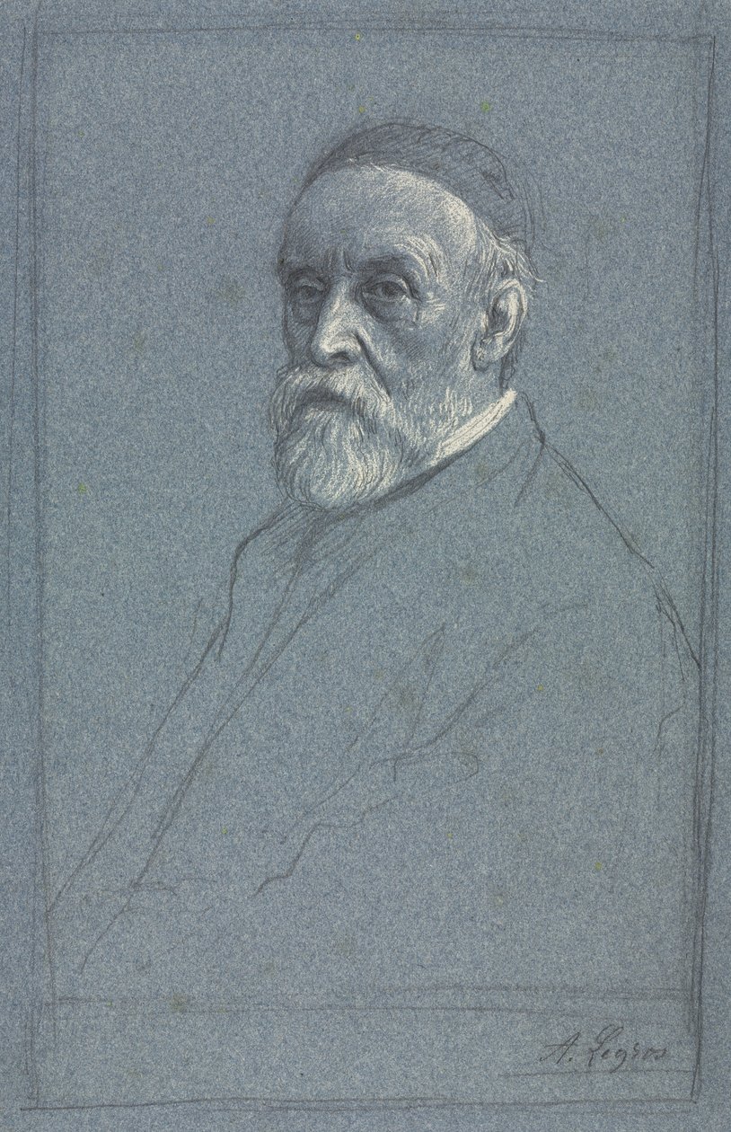 George Frederick Watts, R.A., n. 1877-1878. tekijältä Alphonse Legros