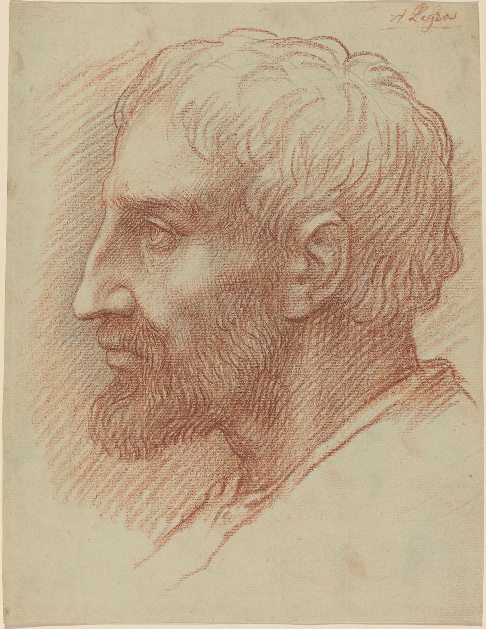 Miehen pää. tekijältä Alphonse Legros