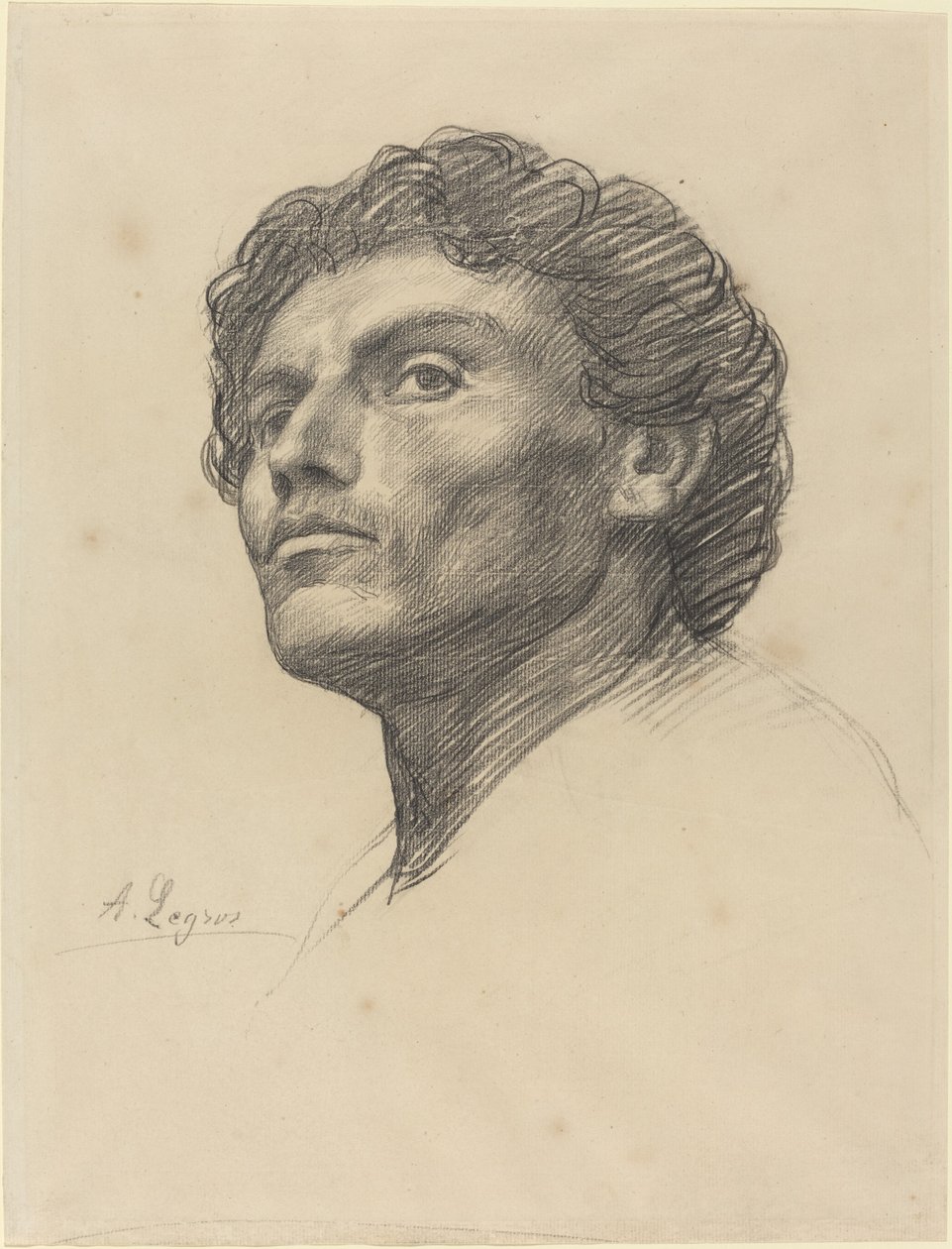 Miehen pää. tekijältä Alphonse Legros