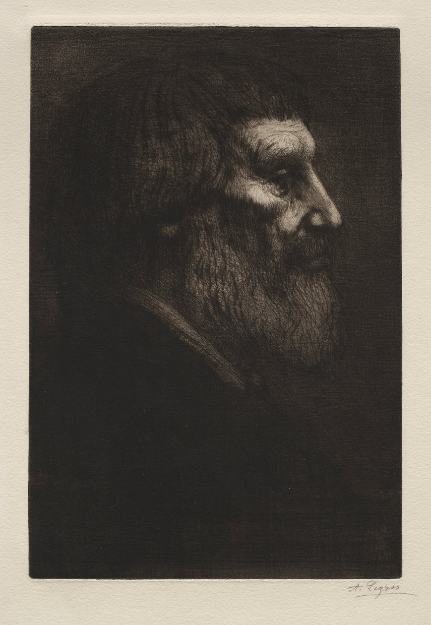 Miehen pää. tekijältä Alphonse Legros