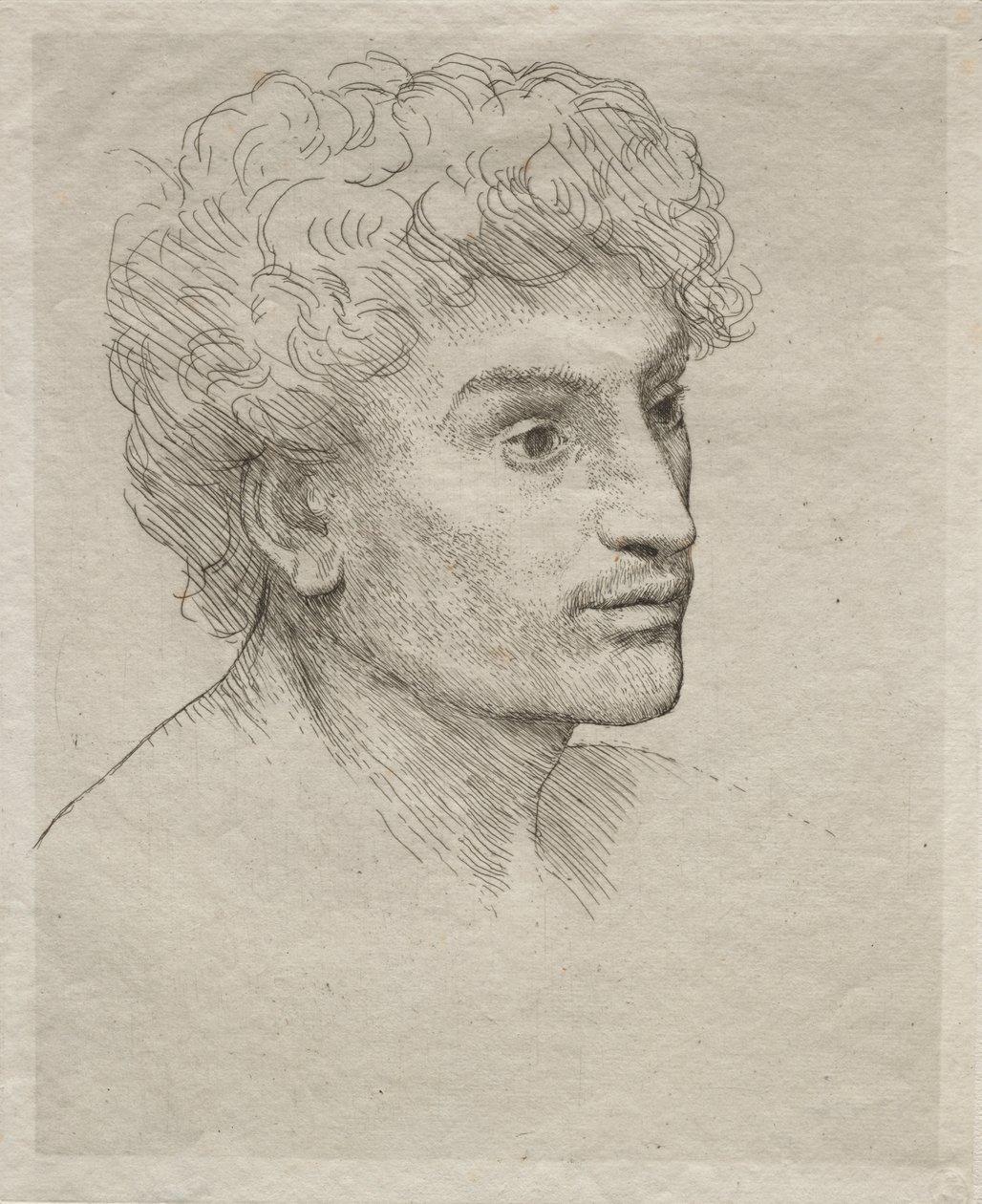 Nuoren miehen pää tekijältä Alphonse Legros