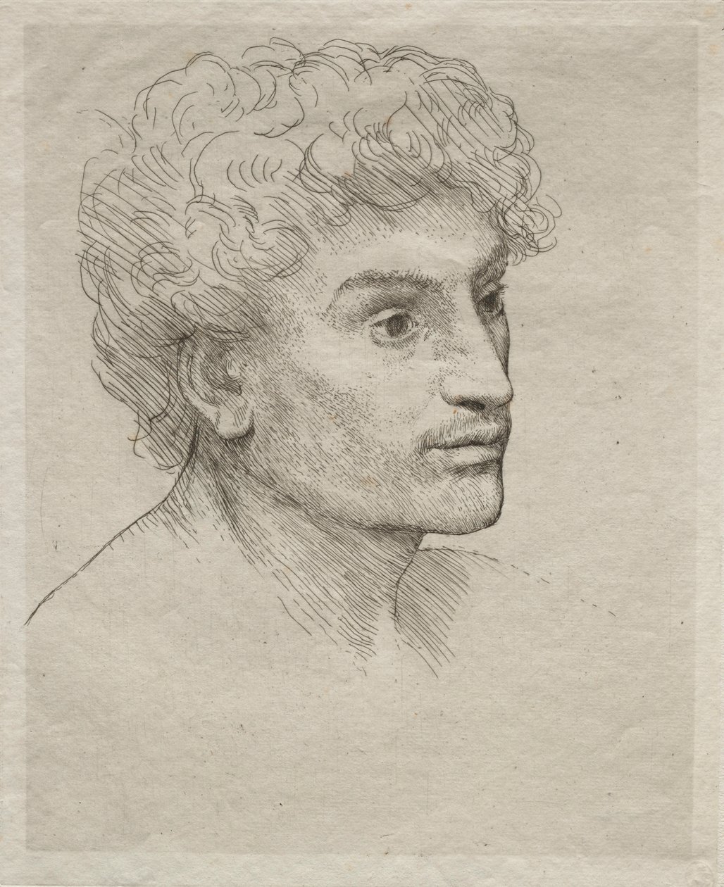 Nuoren miehen pää. tekijältä Alphonse Legros