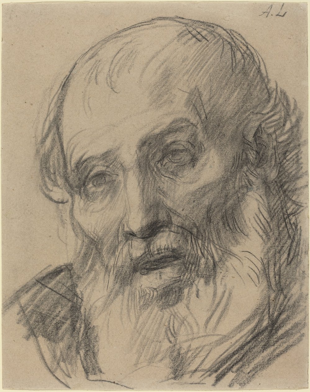 Vanhan miehen pää tekijältä Alphonse Legros