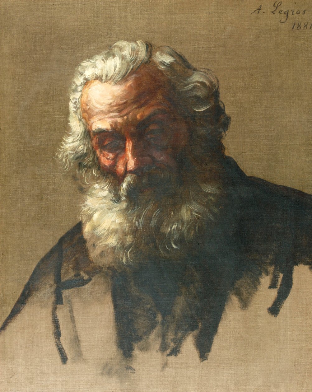 Vanhan miehen pää tekijältä Alphonse Legros