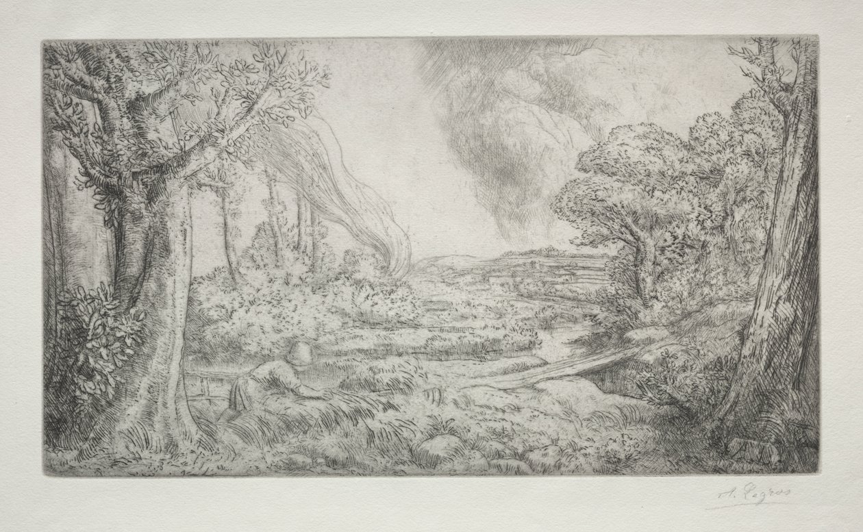 Maisema tekijältä Alphonse Legros