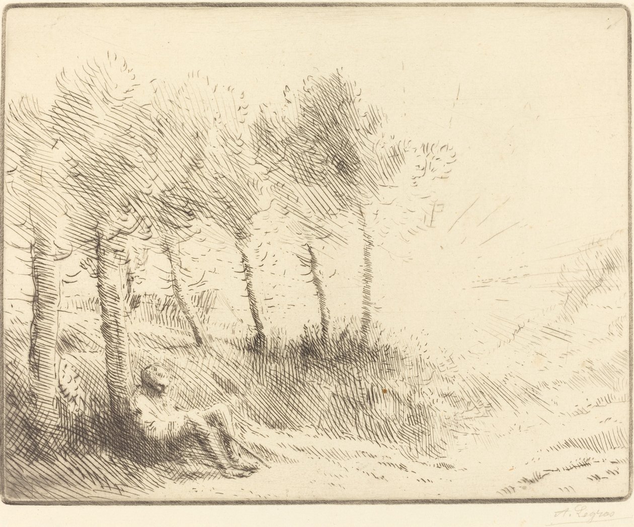 Maisema Maisema. tekijältä Alphonse Legros