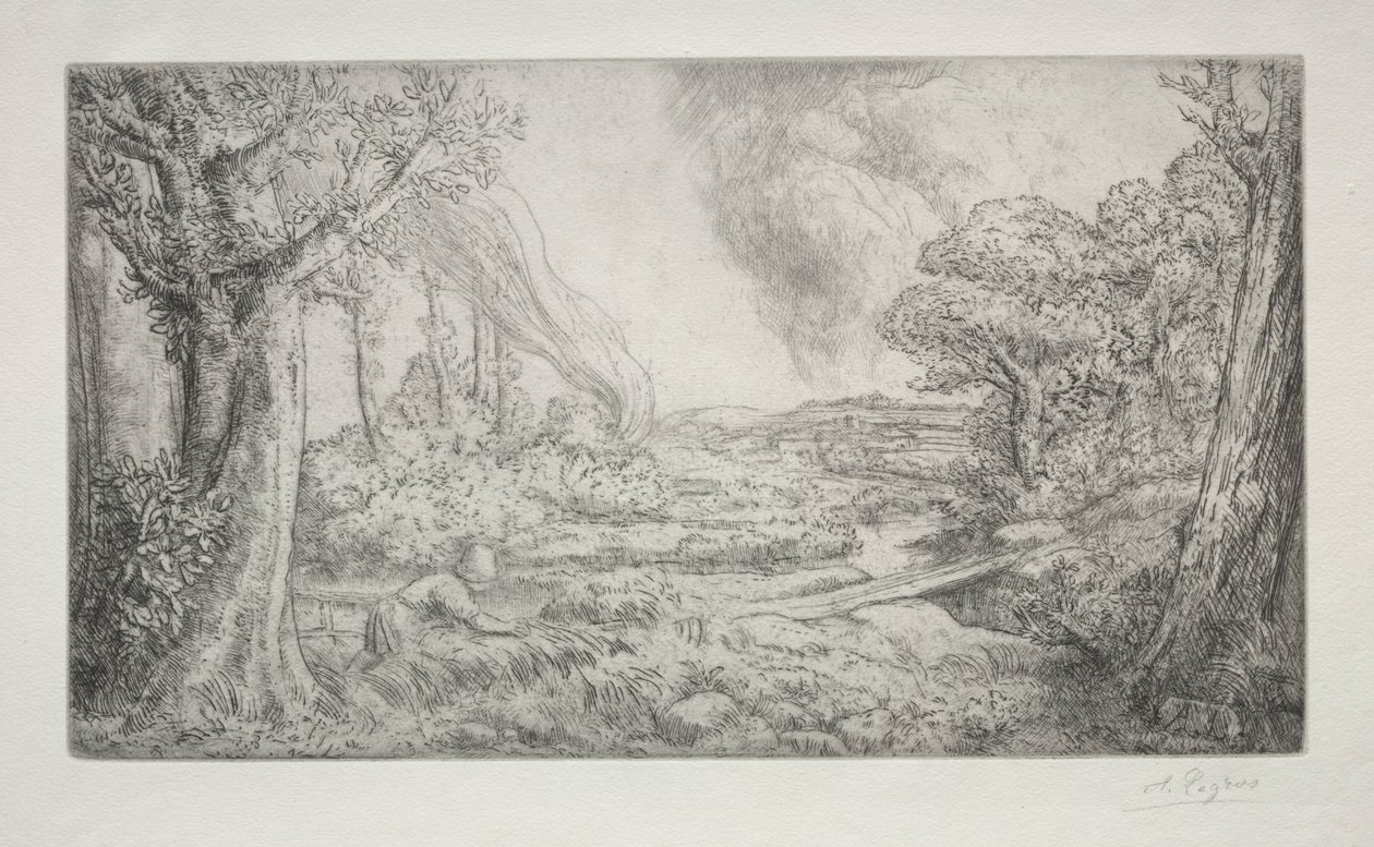 Maisema Maisema. tekijältä Alphonse Legros
