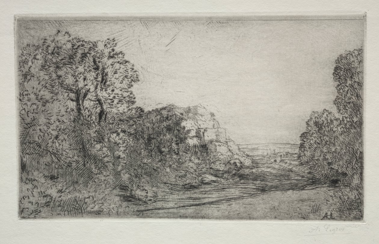 Maisema: Auringonnousu tekijältä Alphonse Legros
