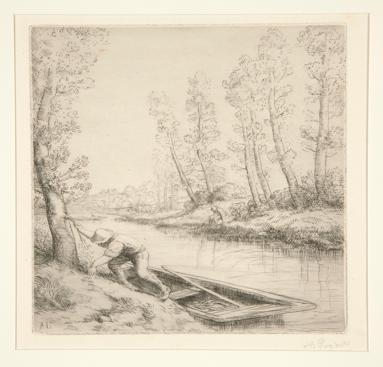 Aamu joella tekijältä Alphonse Legros