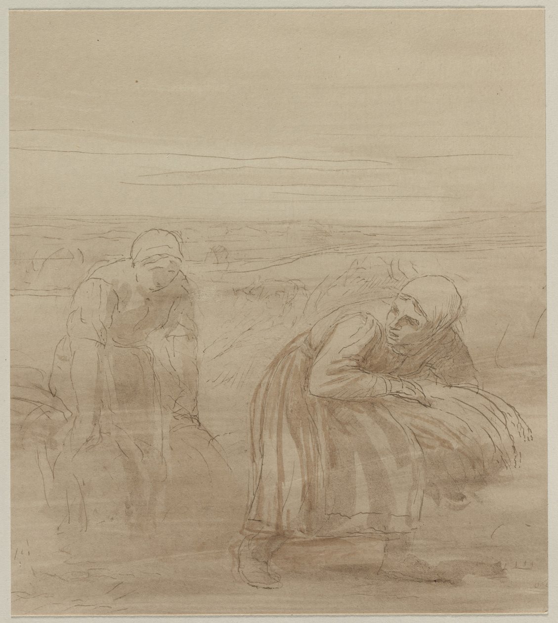 Gleaners, 1800-luku. tekijältä Alphonse Legros