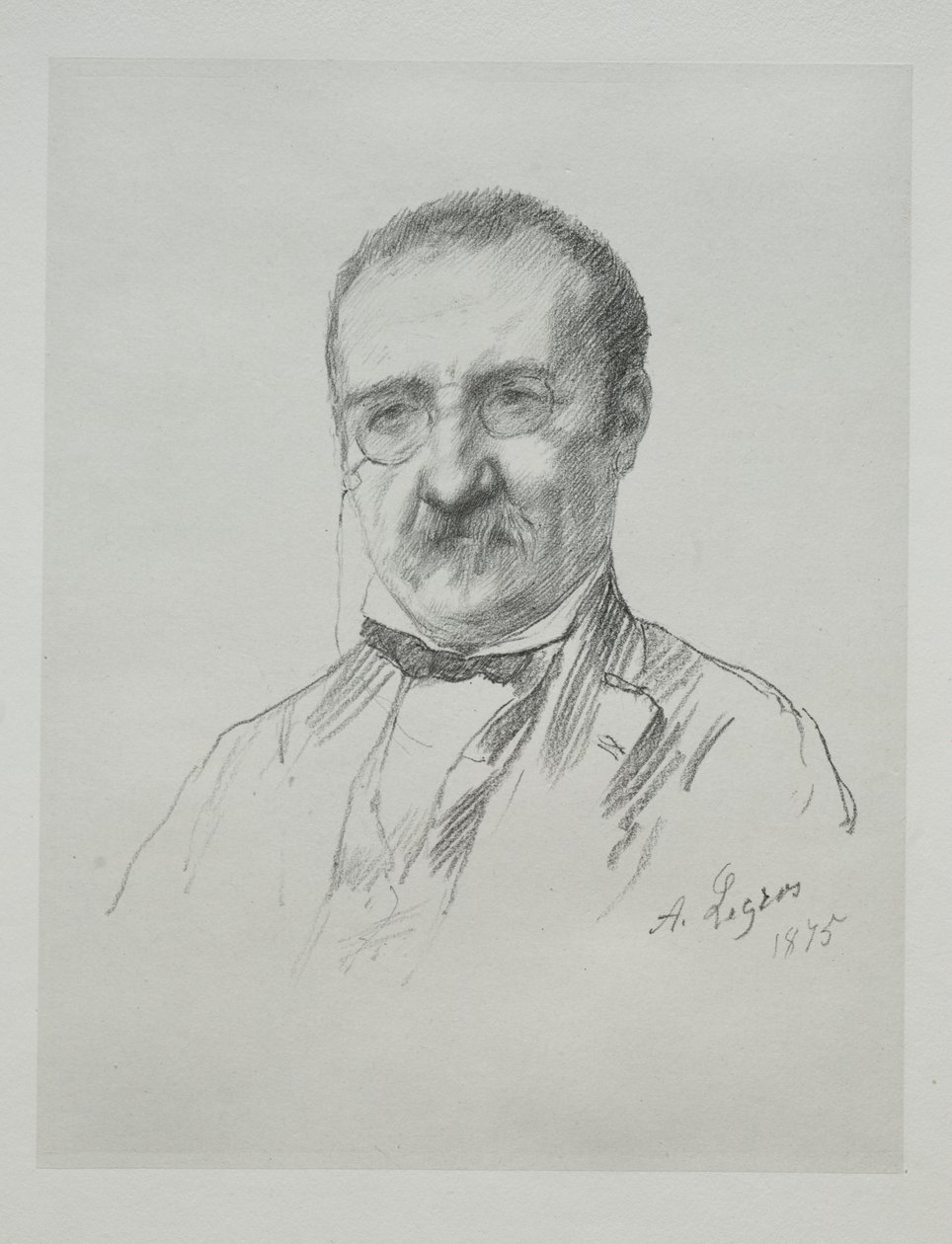 Mr. Champfleury, 1875. tekijältä Alphonse Legros