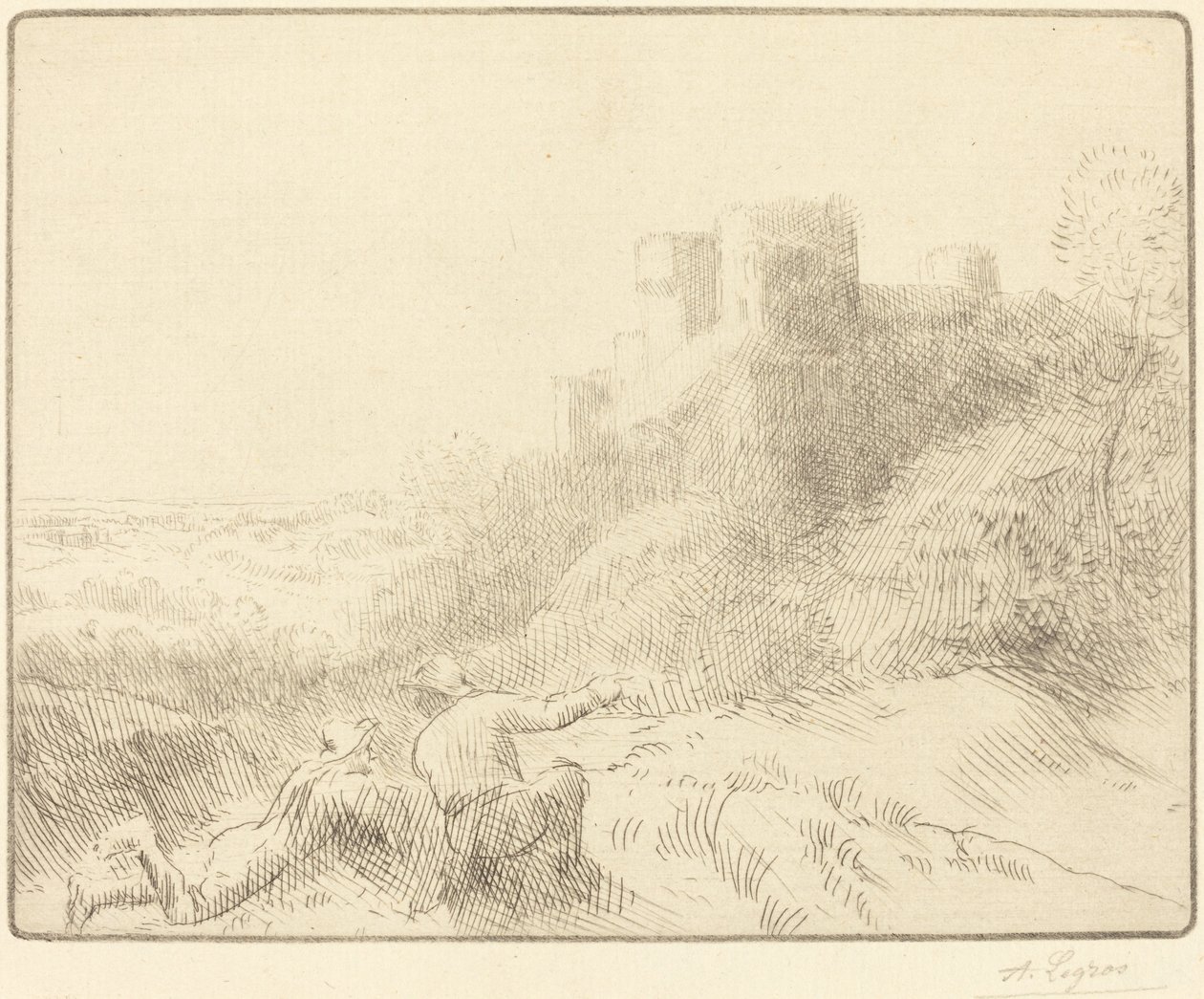 Vanha linna tekijältä Alphonse Legros