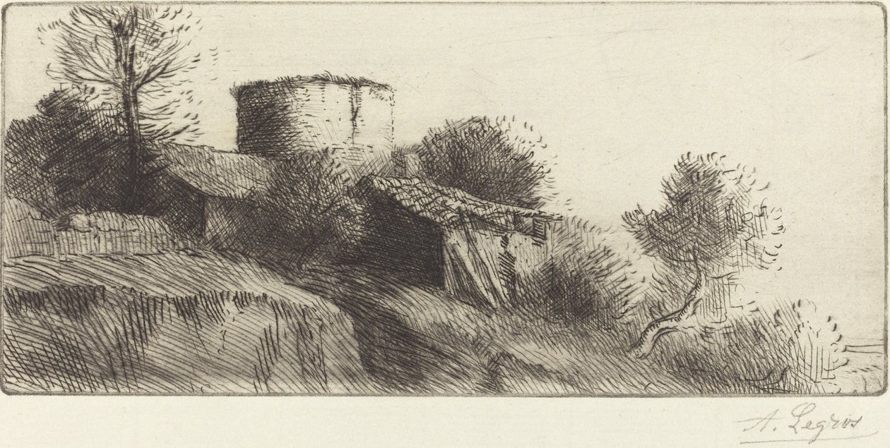 Pigeon Tower Kyyhkynen torni. tekijältä Alphonse Legros