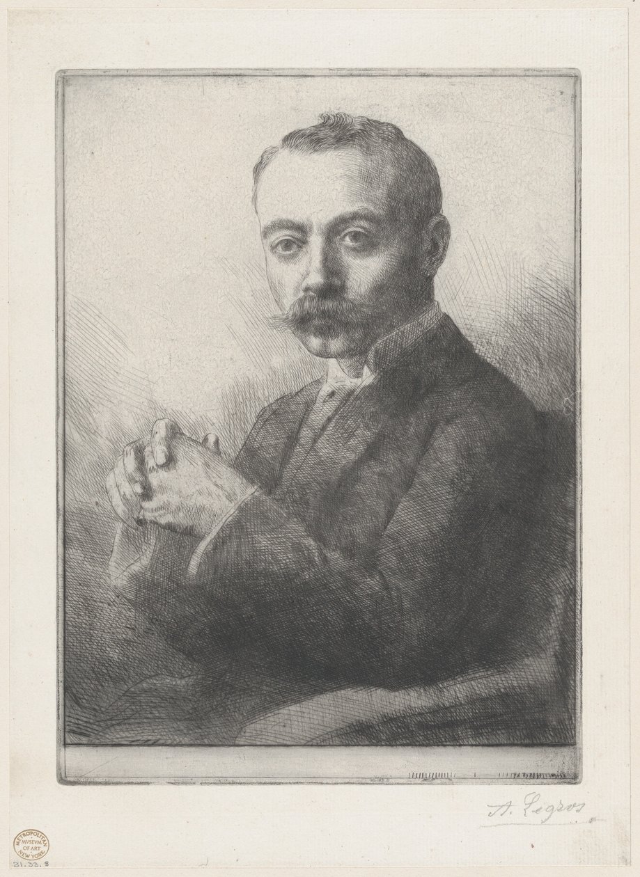 Edward D. Adamsin muotokuva, 1892. tekijältä Alphonse Legros