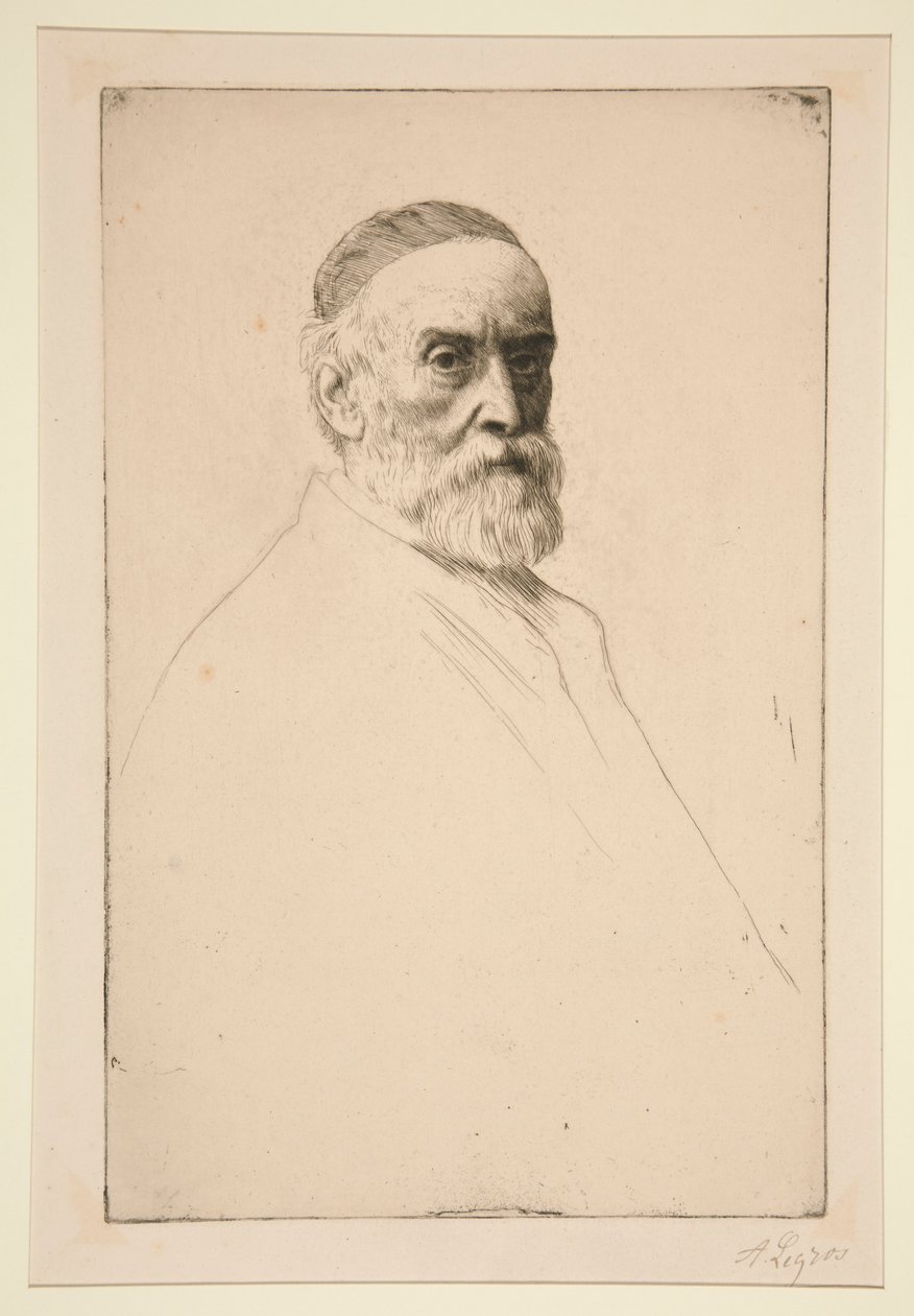 Muotokuva G.F. Watts, R.A. tekijältä Alphonse Legros