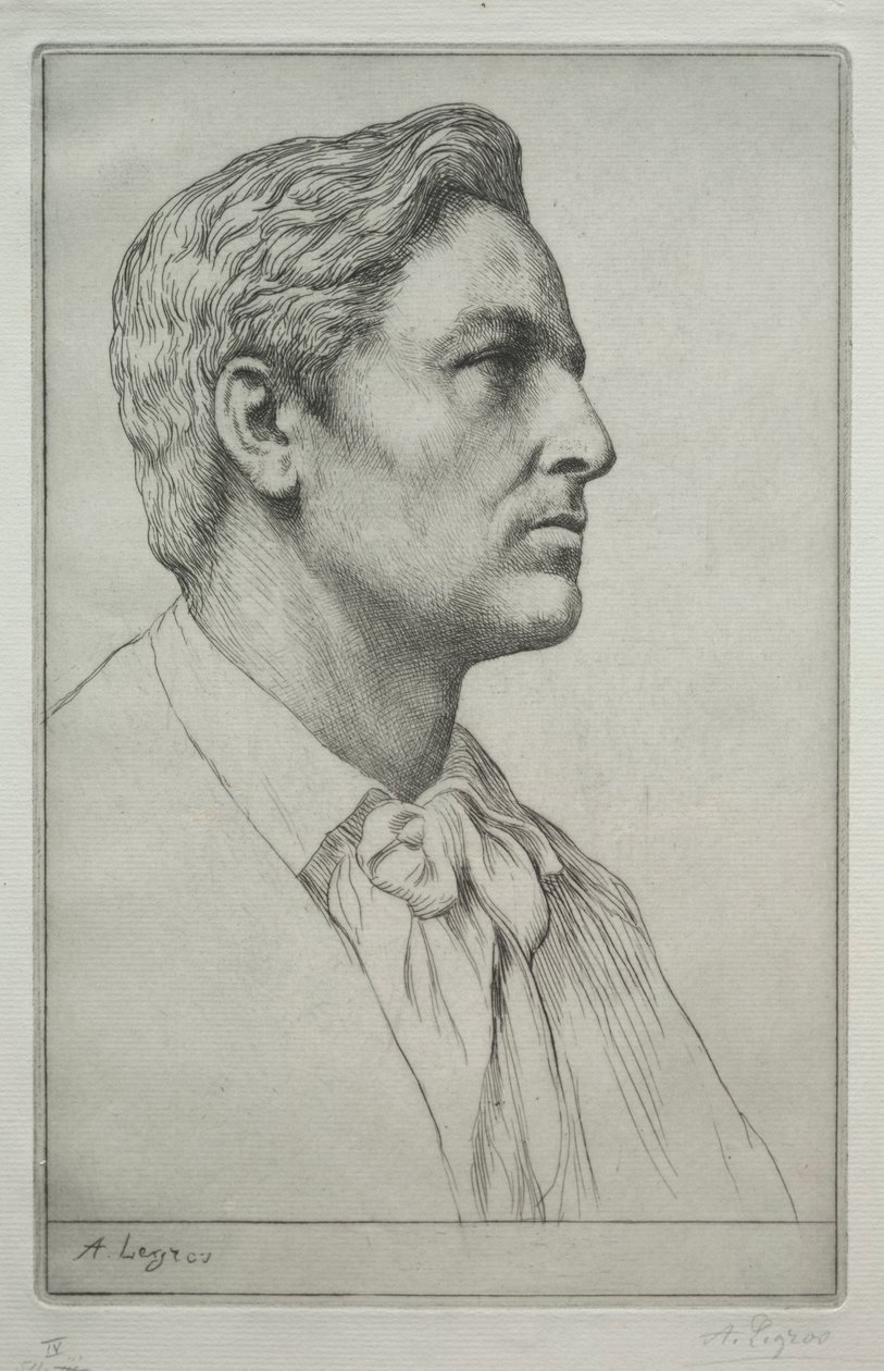 Sir Charles Holroydin muotokuva. tekijältä Alphonse Legros