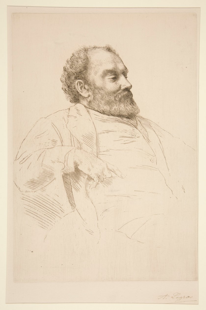 Val Prinsepin muotokuva, R.A. tekijältä Alphonse Legros
