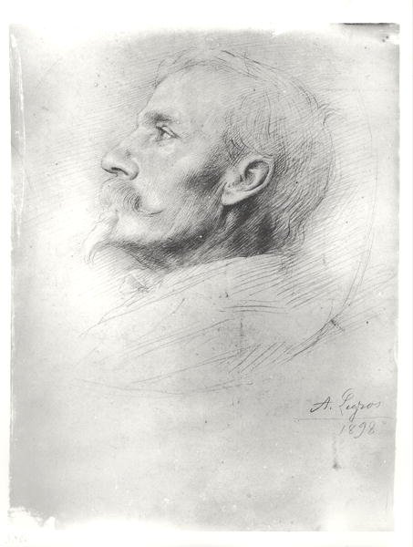 Walter Cranen muotokuva (1845-1915) tekijältä Alphonse Legros