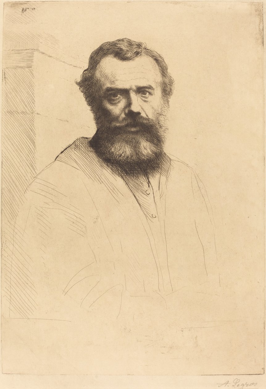 Omakuva, 3. levy, 1880. tekijältä Alphonse Legros