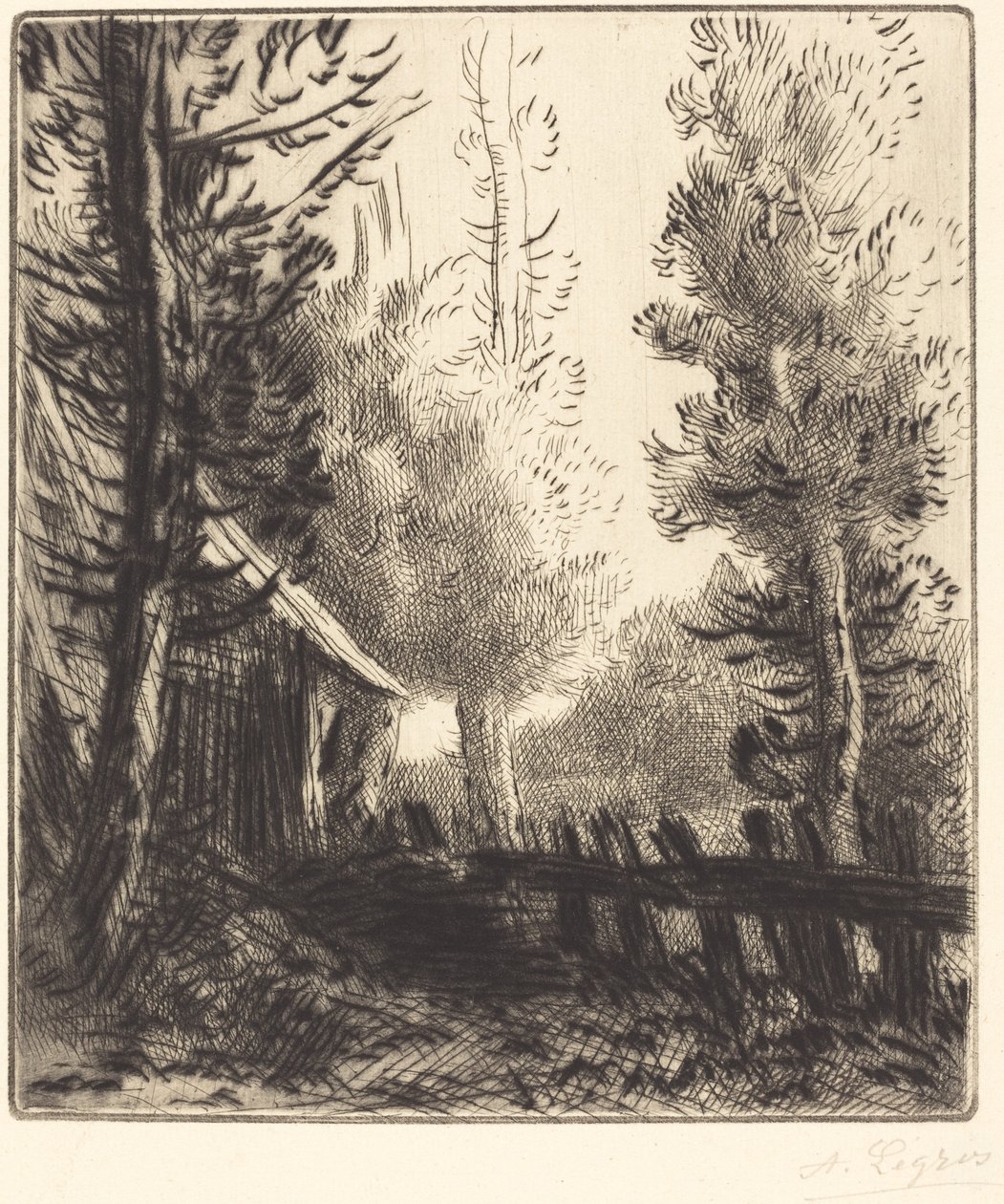 Aitta (Le hangar) tekijältä Alphonse Legros