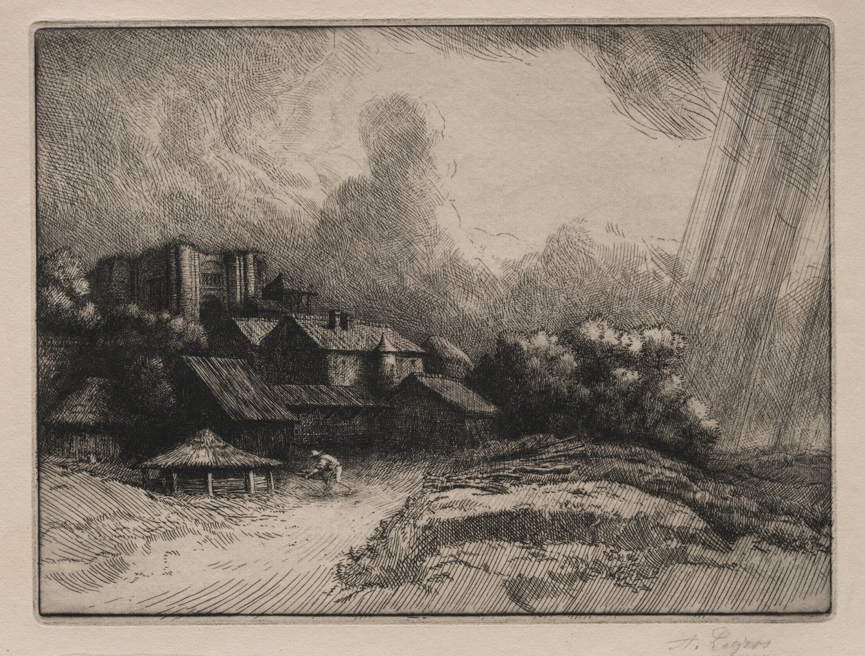 Abbey Farm. tekijältä Alphonse Legros