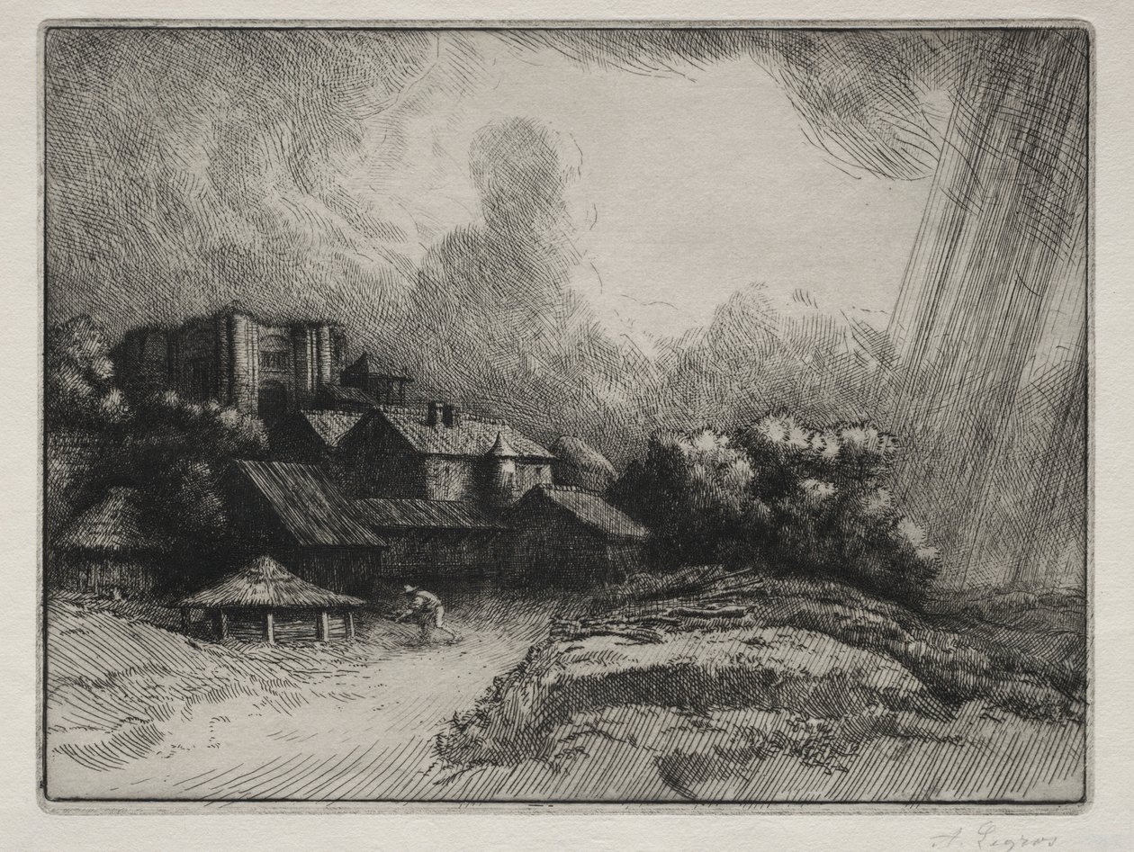 Abbey Farm. tekijältä Alphonse Legros