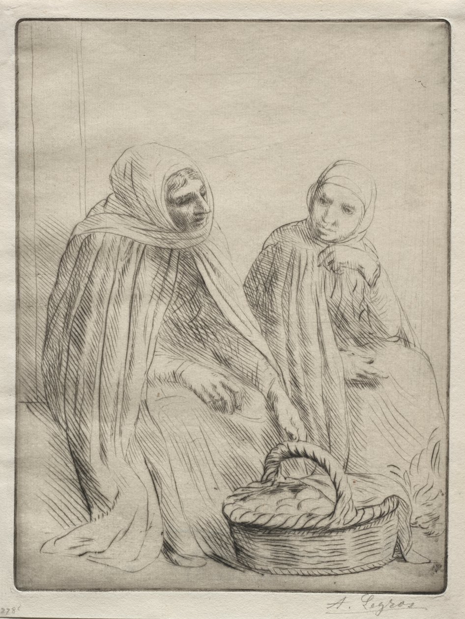 Munakauppiaat (1. lautanen) tekijältä Alphonse Legros