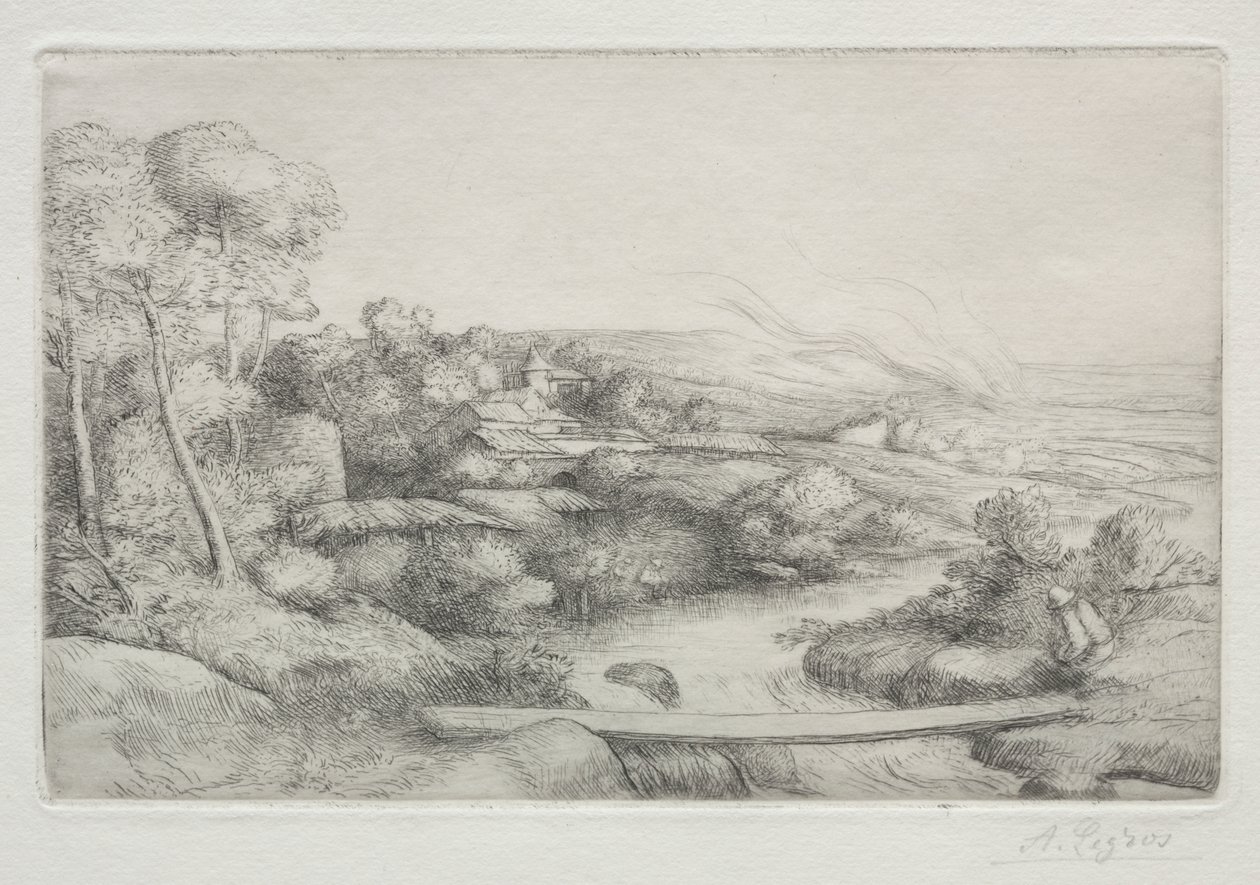 Jalankulkusilta (La Passerelle) tekijältä Alphonse Legros