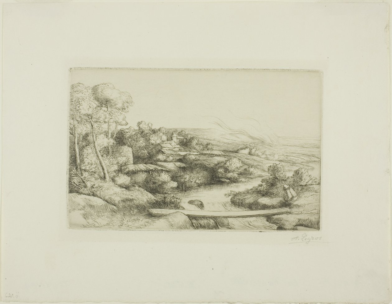 Jalankulkusilta tekijältä Alphonse Legros