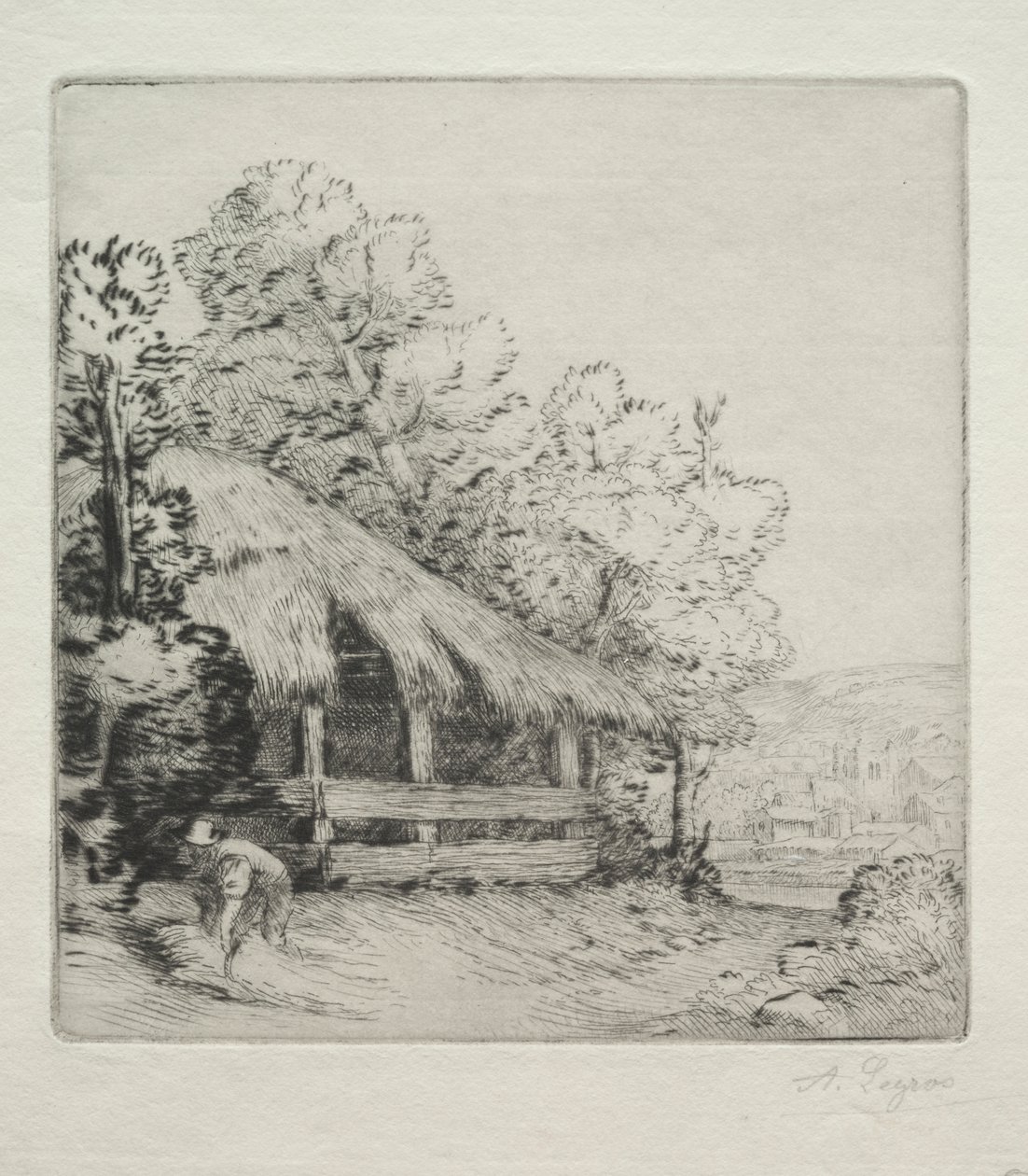 Pieni aita (Le Petit Hangar) tekijältä Alphonse Legros