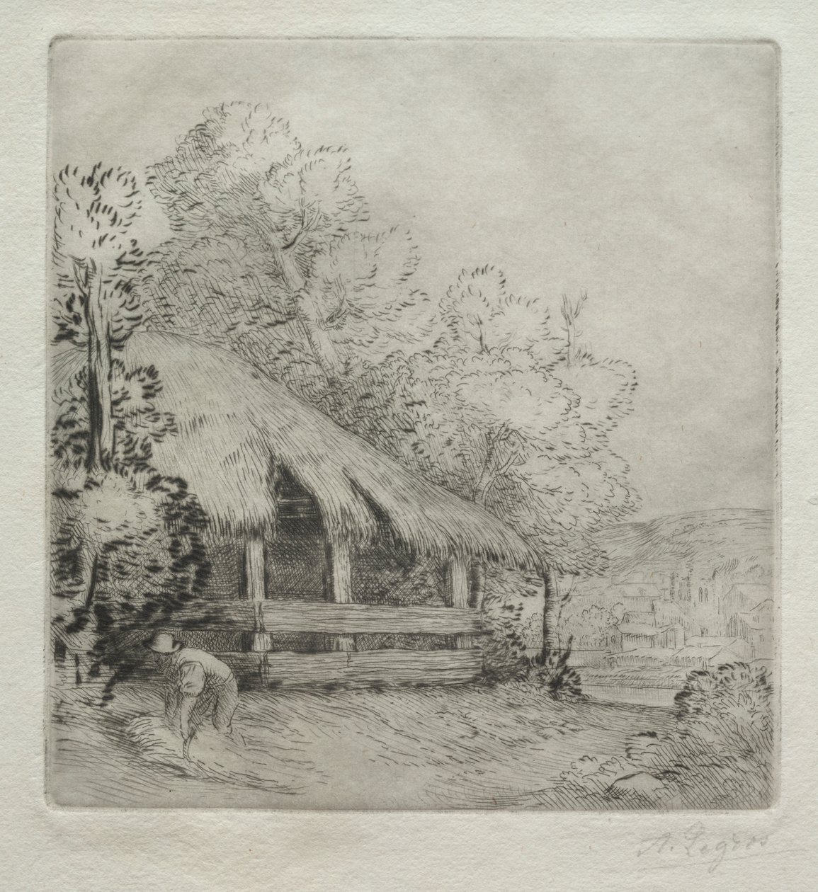 Pieni aita (Le Petit Hangar) tekijältä Alphonse Legros
