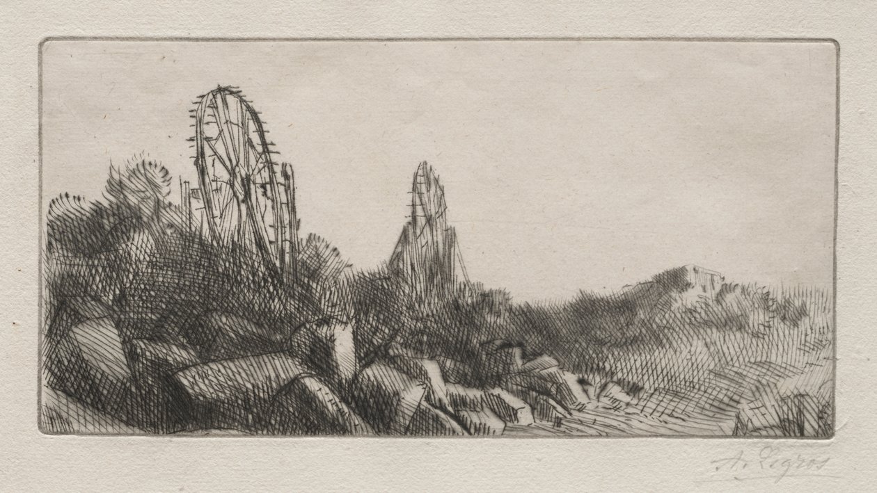Montrougen vanhat kivilouhokset tekijältä Alphonse Legros