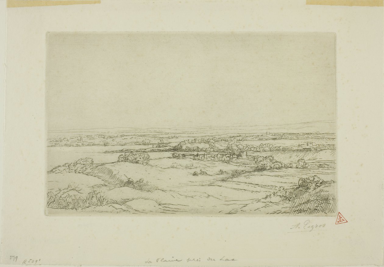 Tasango lähellä järveä tekijältä Alphonse Legros