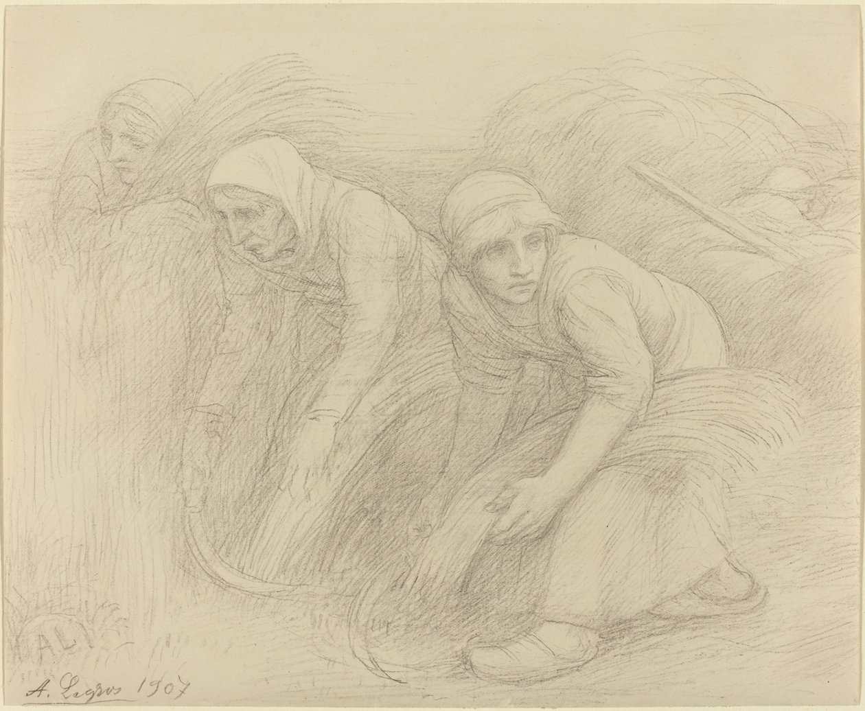 Reapers, 1907. tekijältä Alphonse Legros