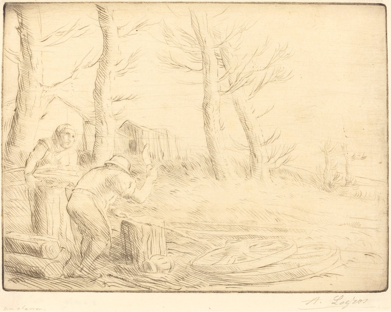 Wheelwright (Un charron) tekijältä Alphonse Legros
