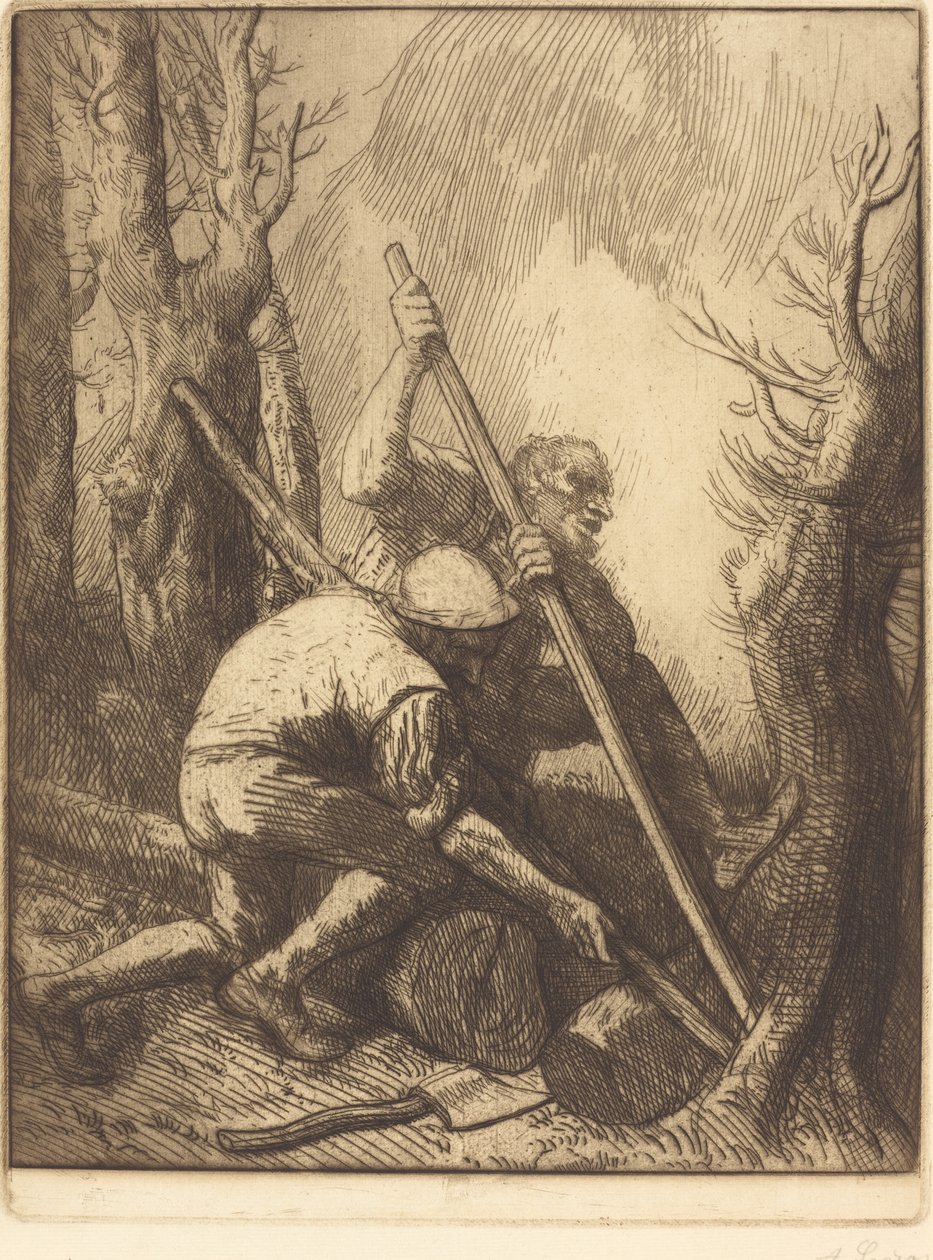 Puunhakkaajat, 3. levy (Les bucherons) tekijältä Alphonse Legros